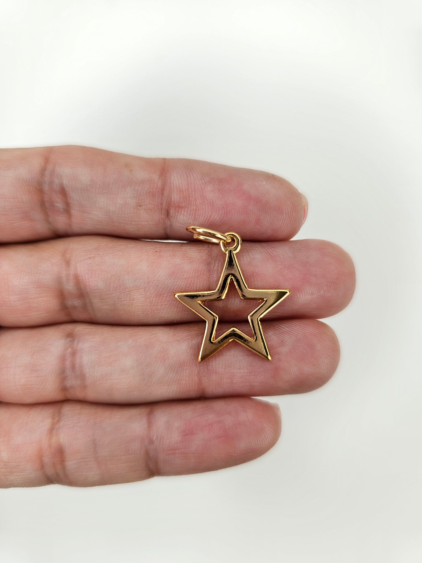 Open Star Charm
