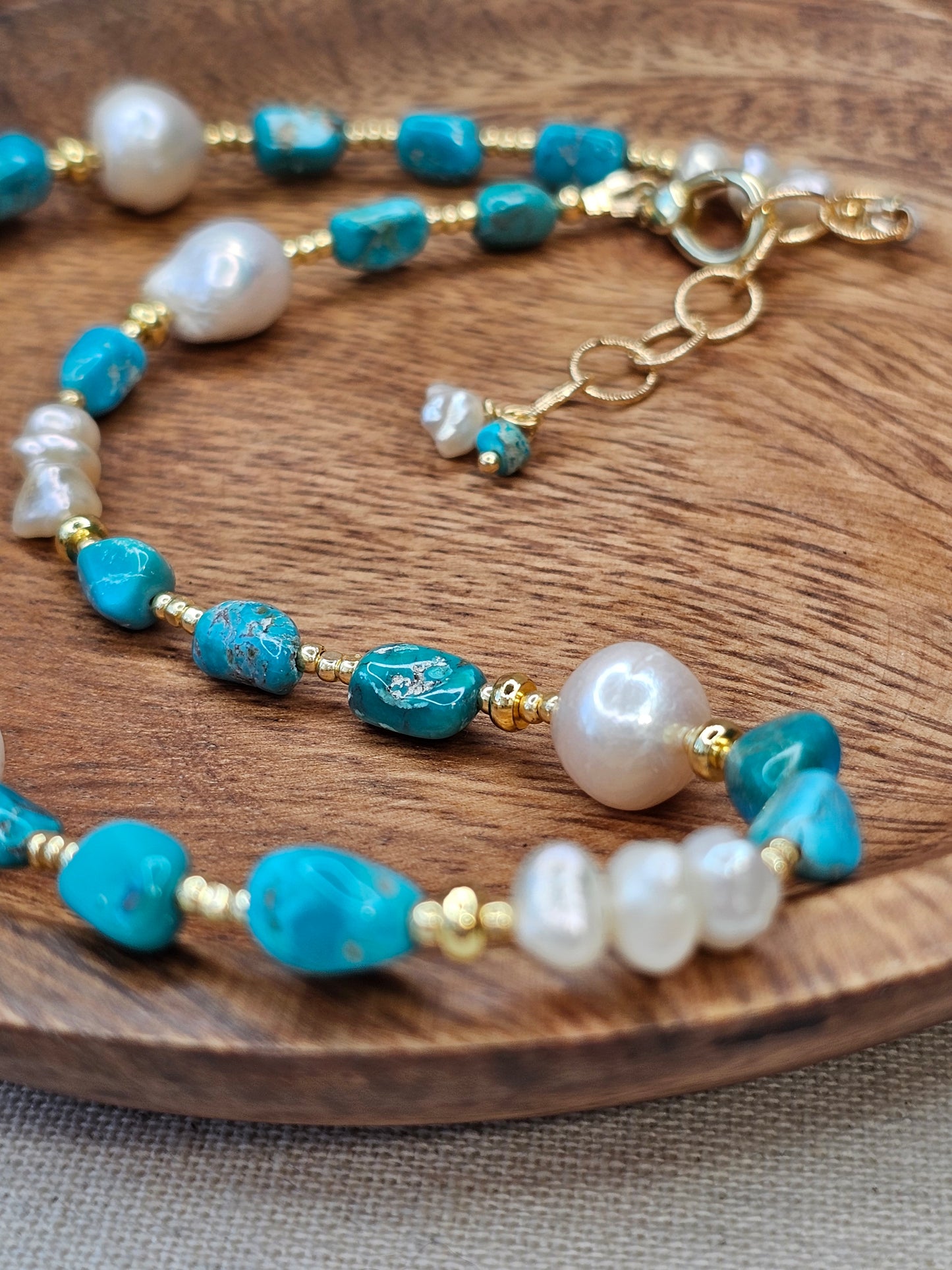 Pearl and Turquoise