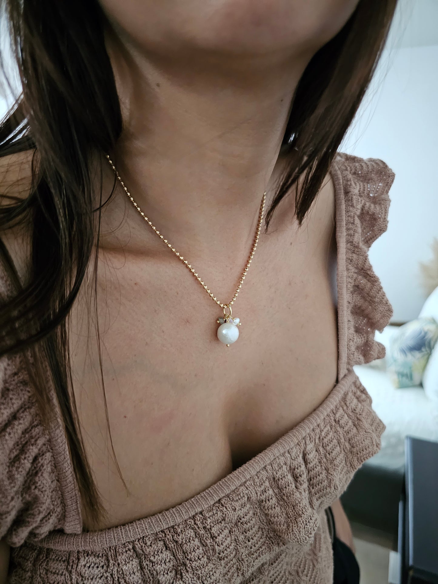 Ivy Pearls Charm
