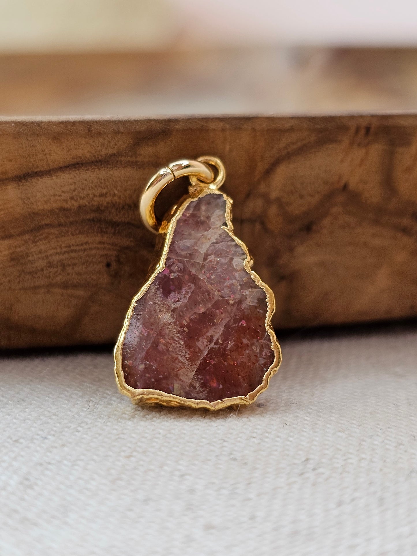 Gold Stone Charm