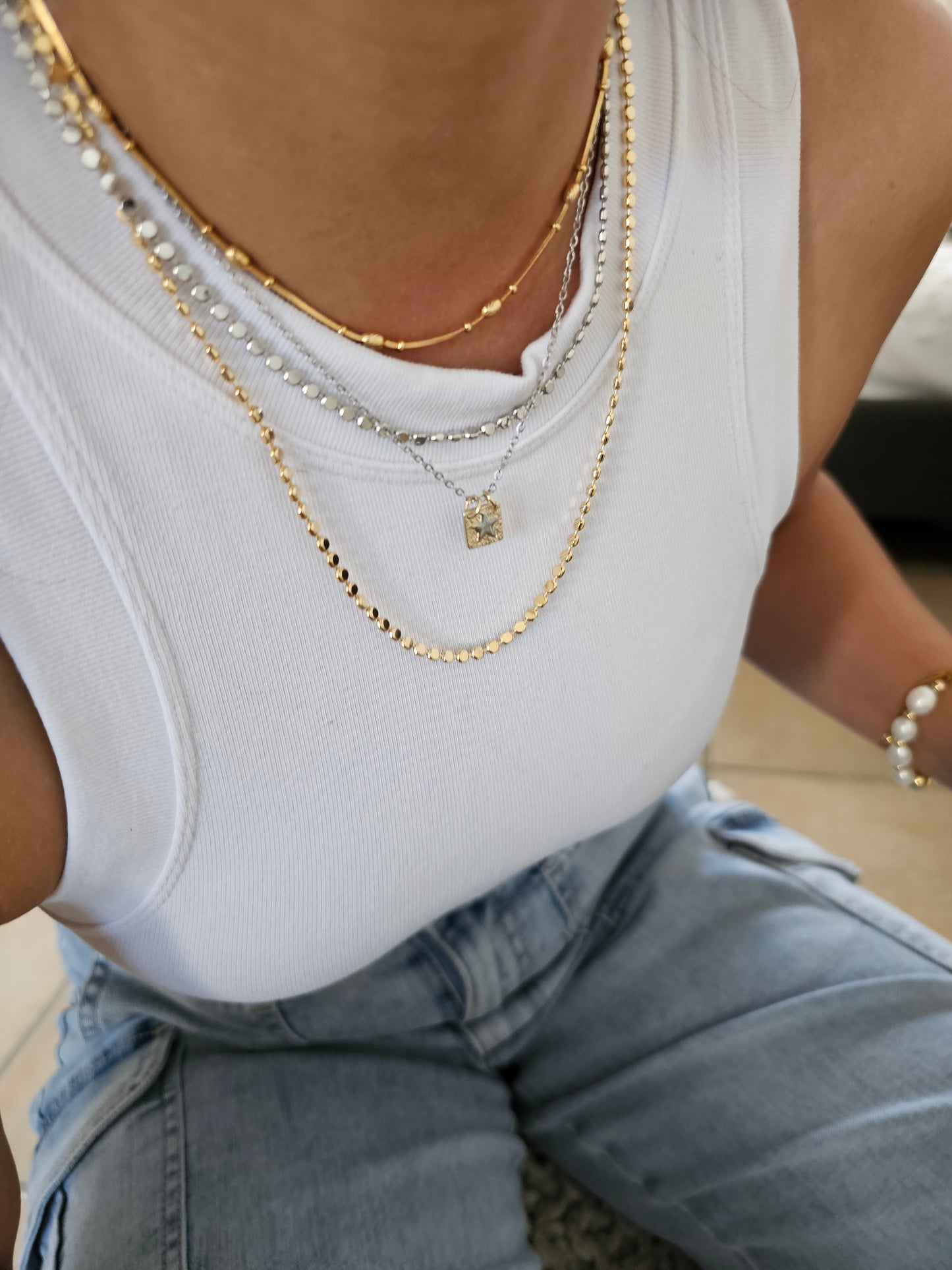 Dainty Silver and Gold