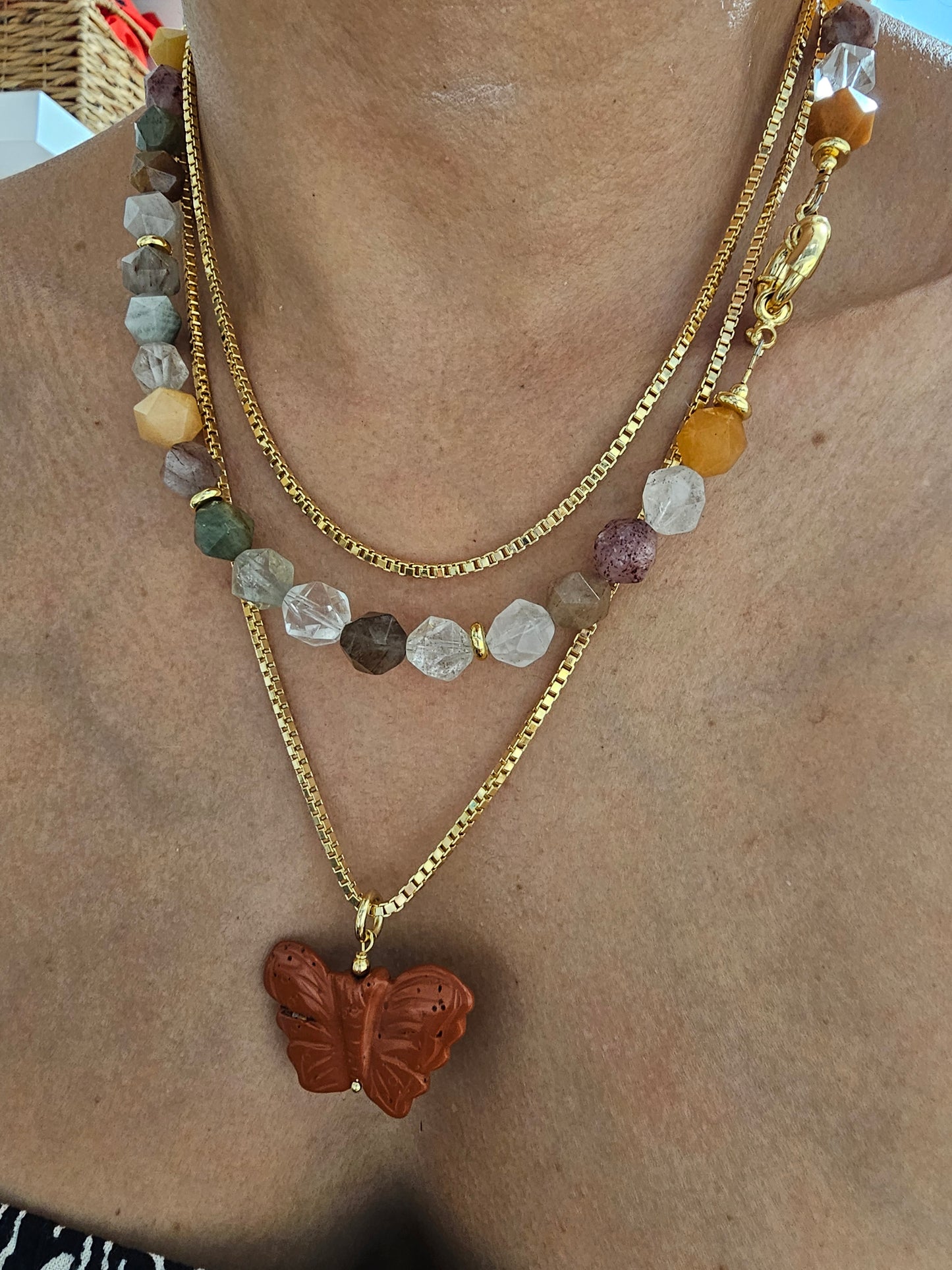 Faceted Rutilated Quartz
