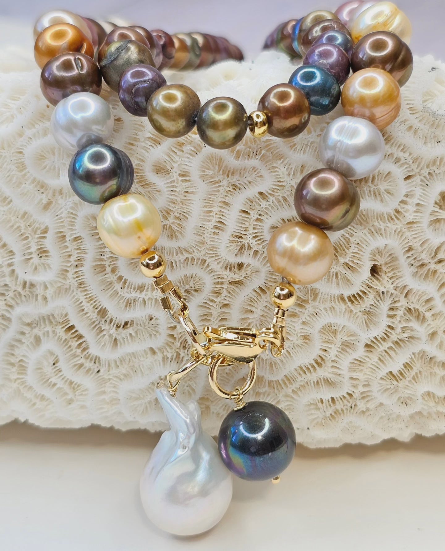Dark Pearl Charm