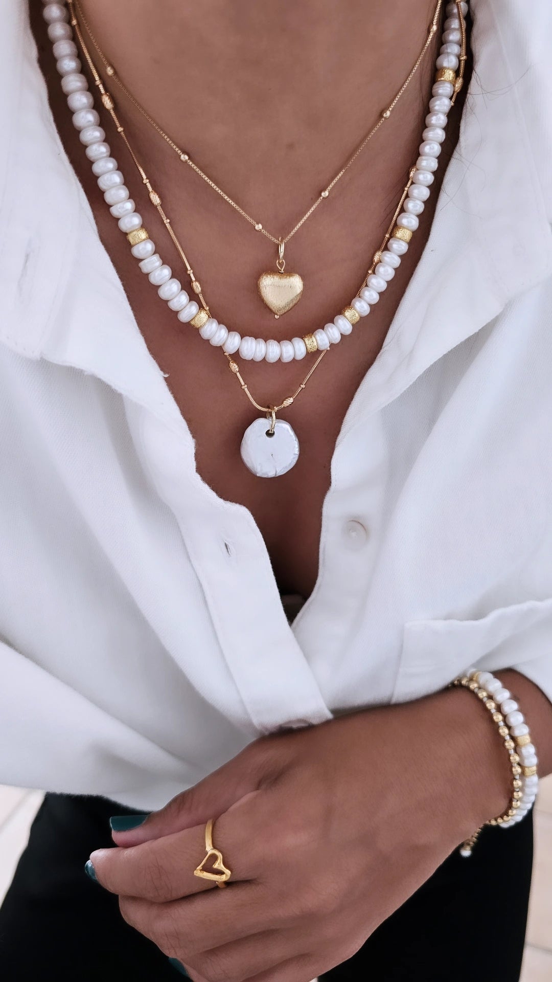 Puffy Gold Heart