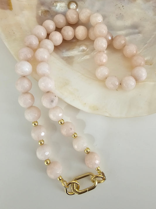 Memories of Summer - Round Pink Jade
