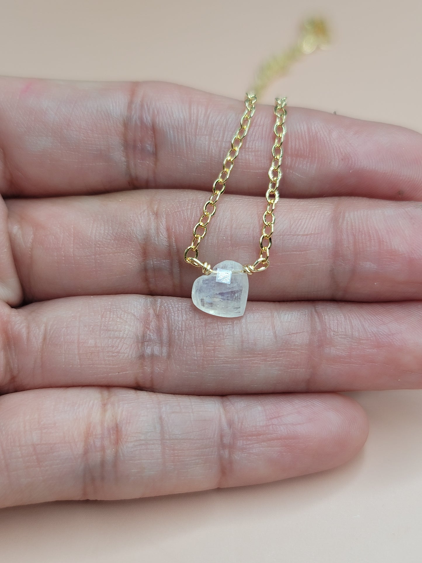 Moonstone heart