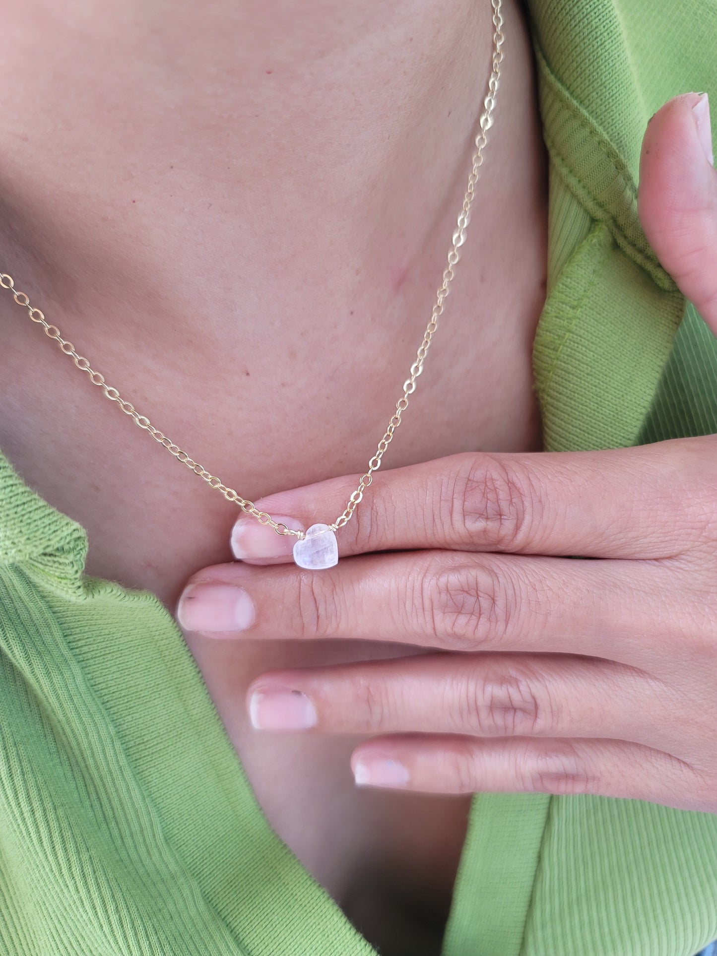 Moonstone heart