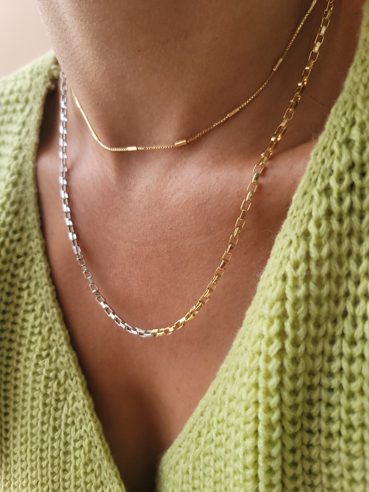 Two Tones Box Chain