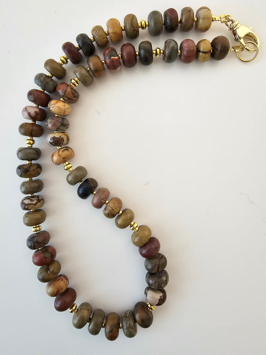 Creek Jasper Rondelle