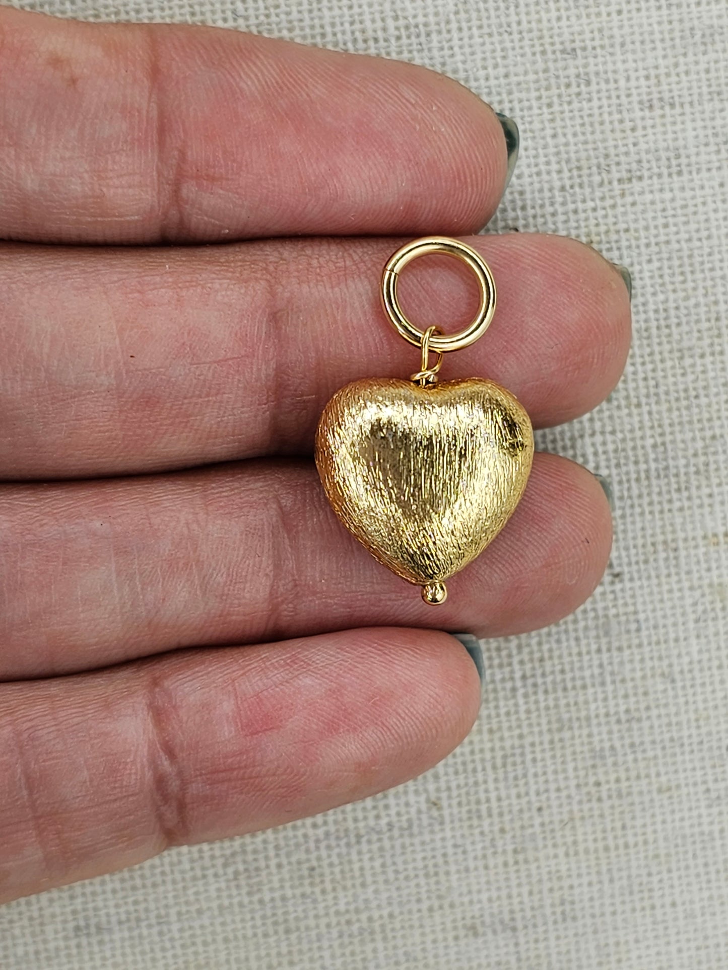 Puffy Gold Heart