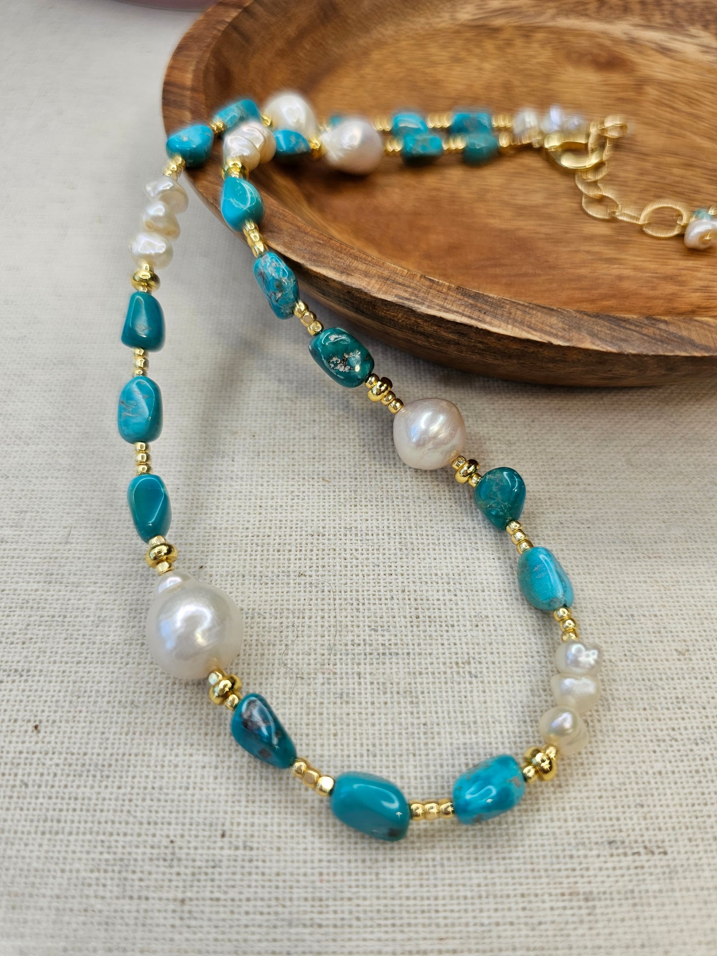Pearl and Turquoise