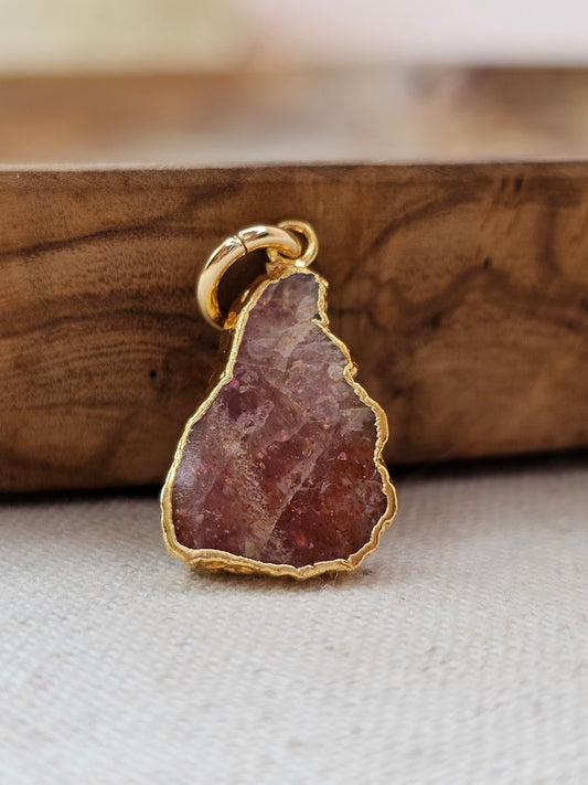 Gold Stone Charm