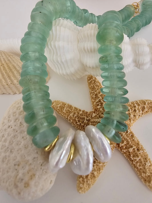 Índico Necklace ~ Aqua