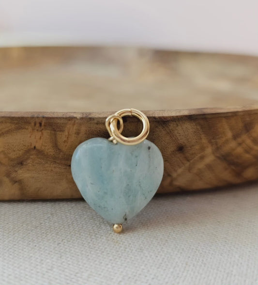 Amazonite Heart Pendant