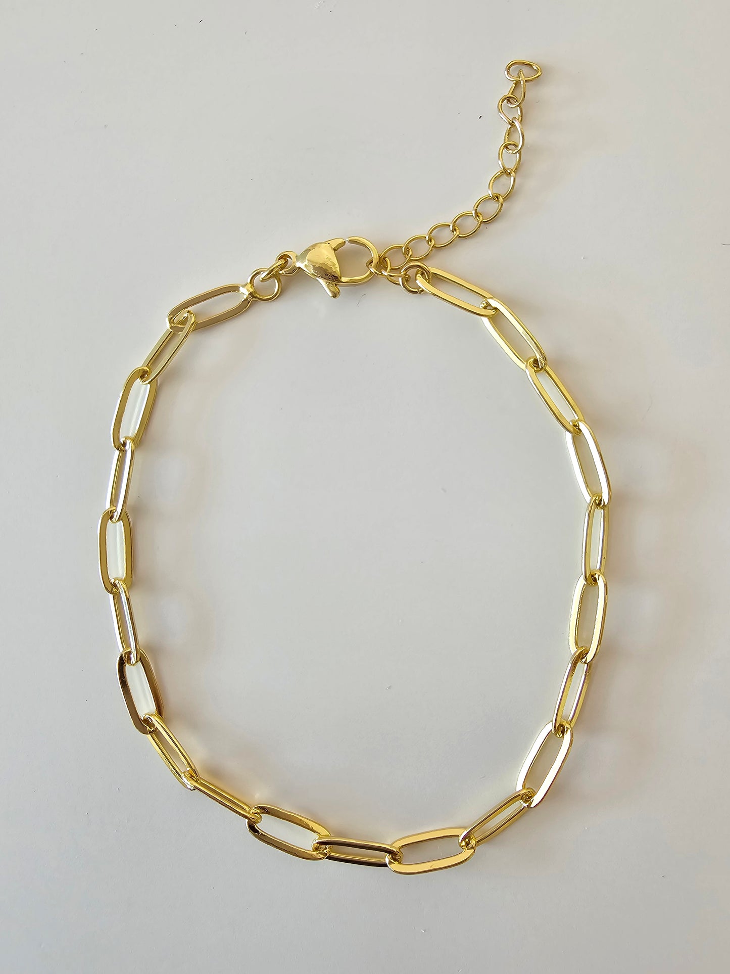Paperclip anklet