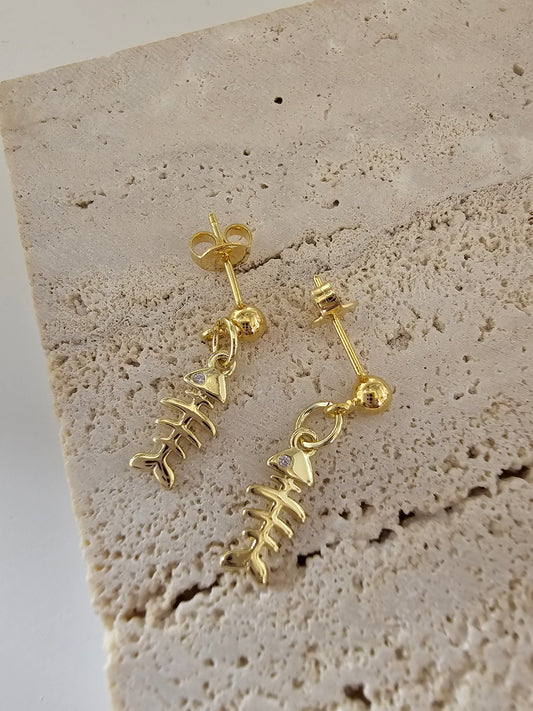 Fishbone Earrings
