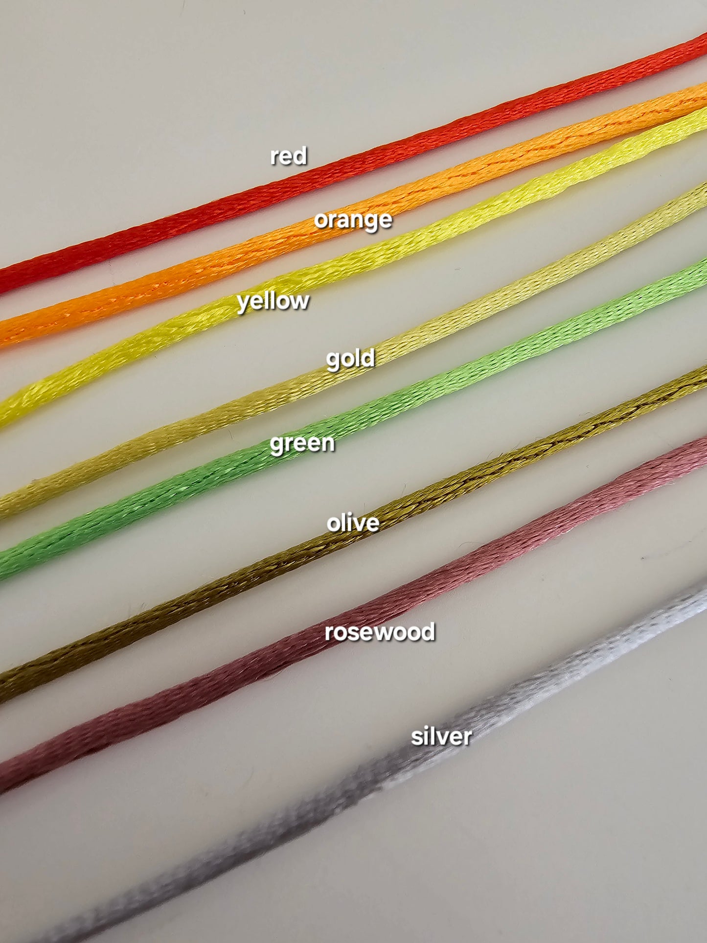 Bubble Letter - Silk Cord