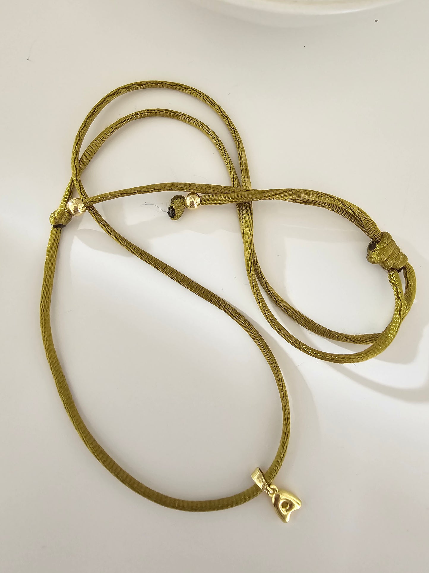 Bubble Letter - Silk Cord