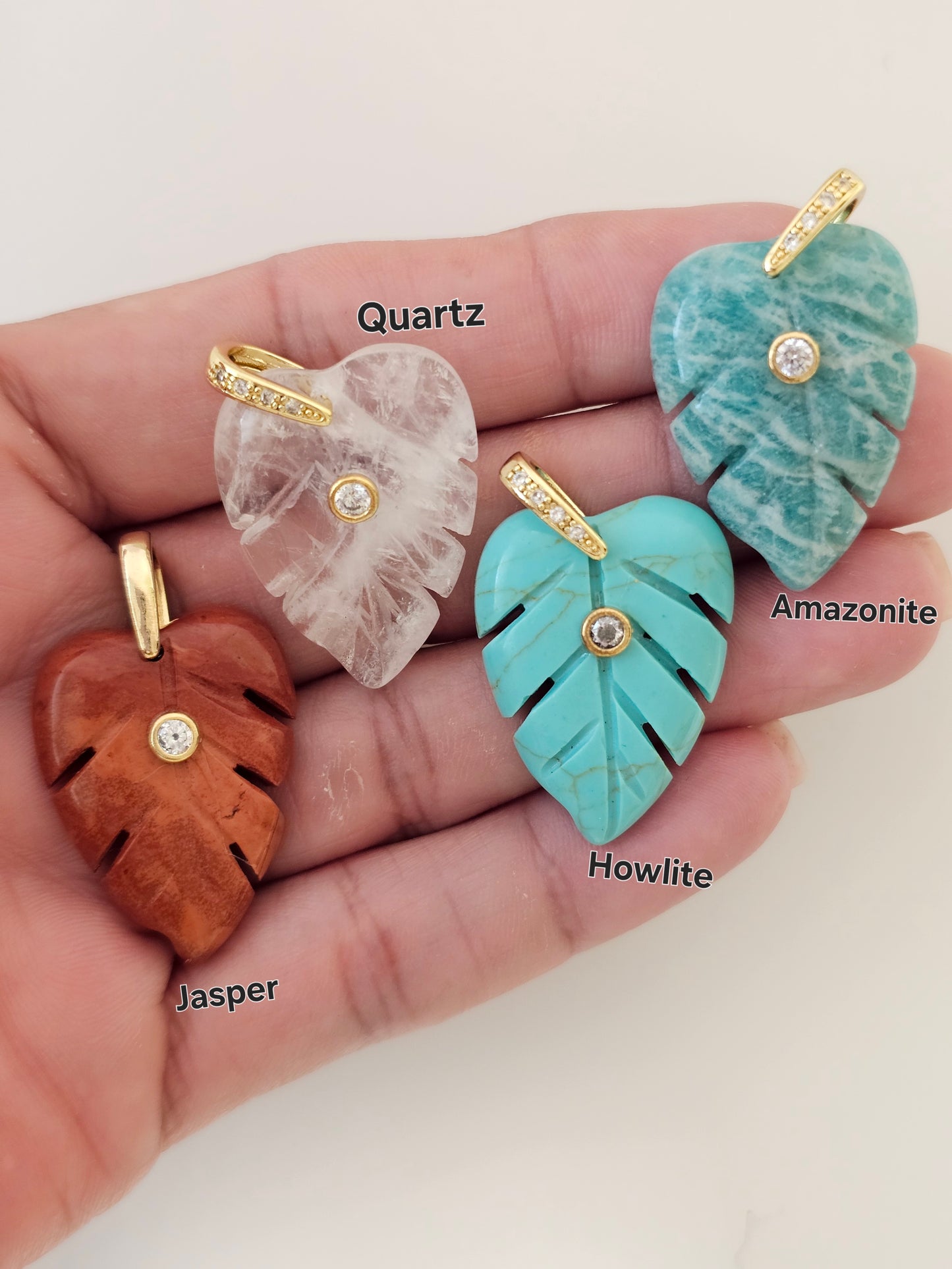 Gem Leaf Pendant