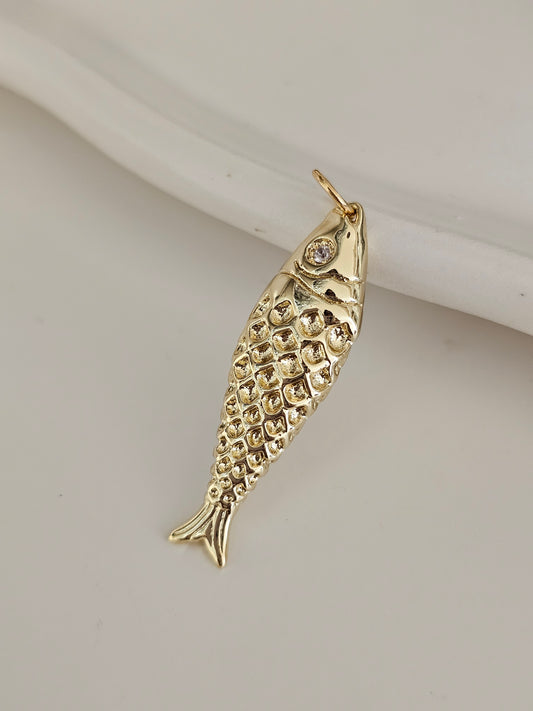 Marlin gold pendant