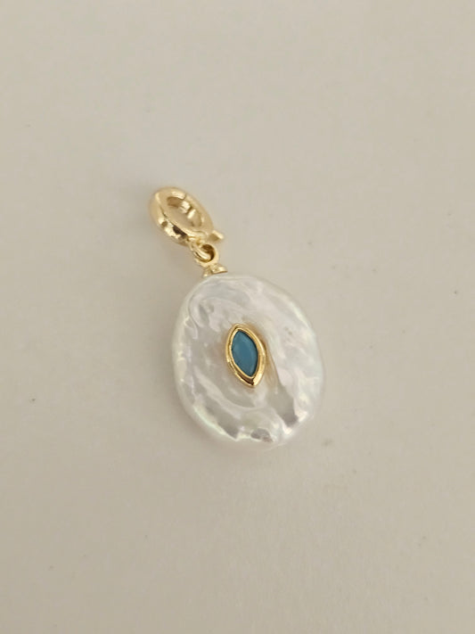 Pearl - Turquoise  Pendant