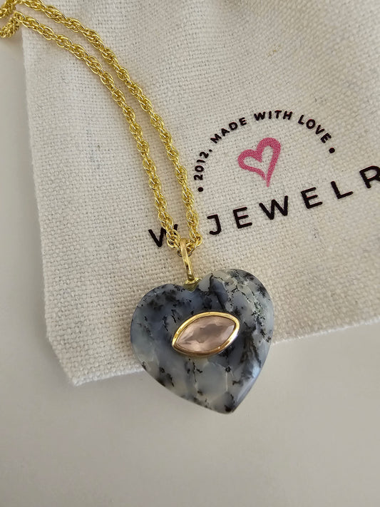 Dentrite and Pink Quartz