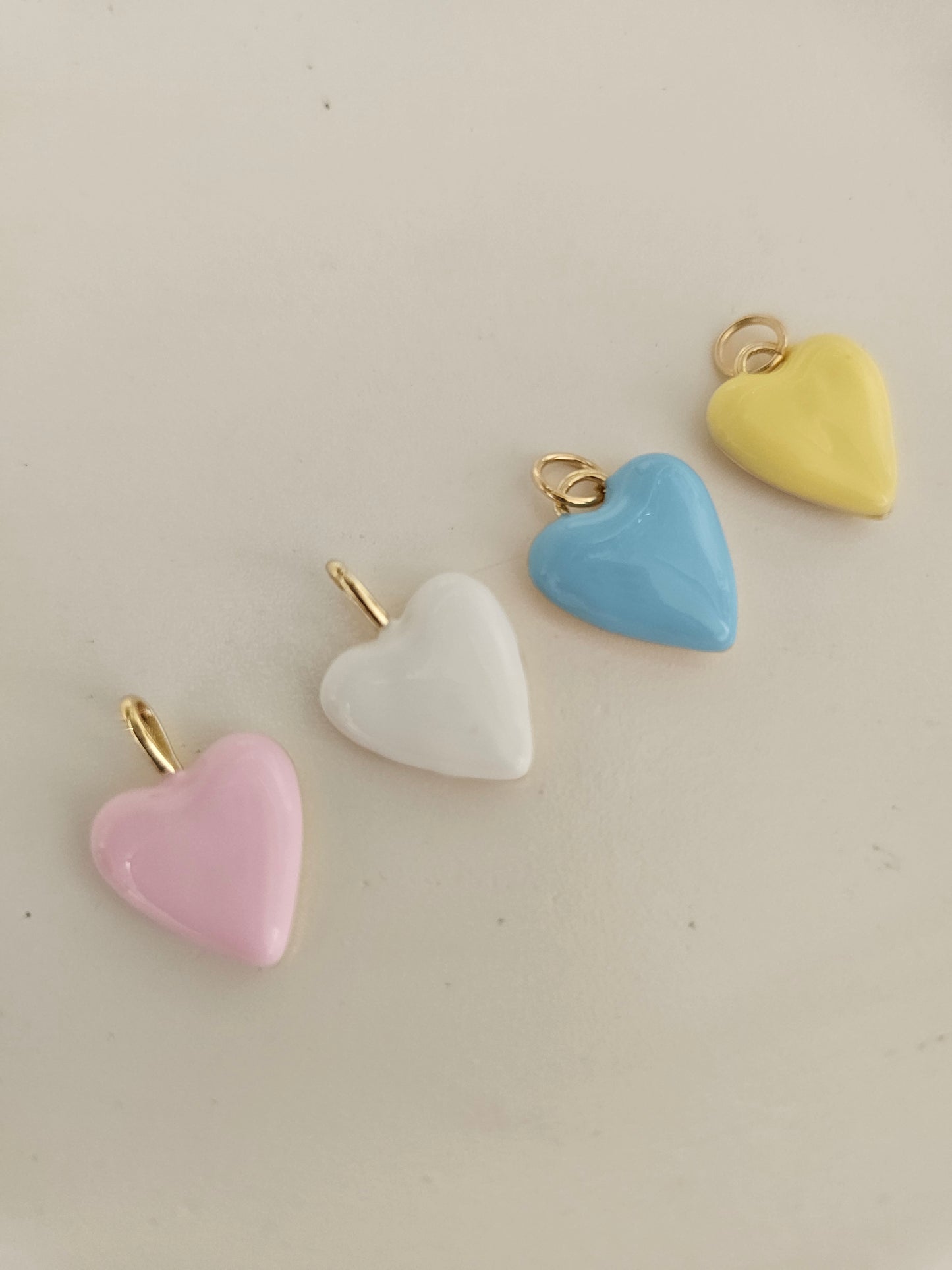 Enamel Pastel hearts