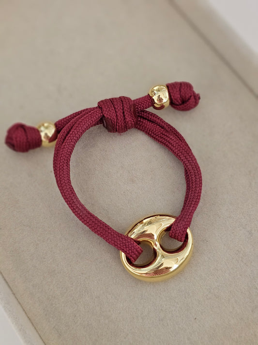 Mariner Wine Cord Bracelet