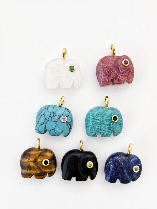 Gem Elephant Pendant