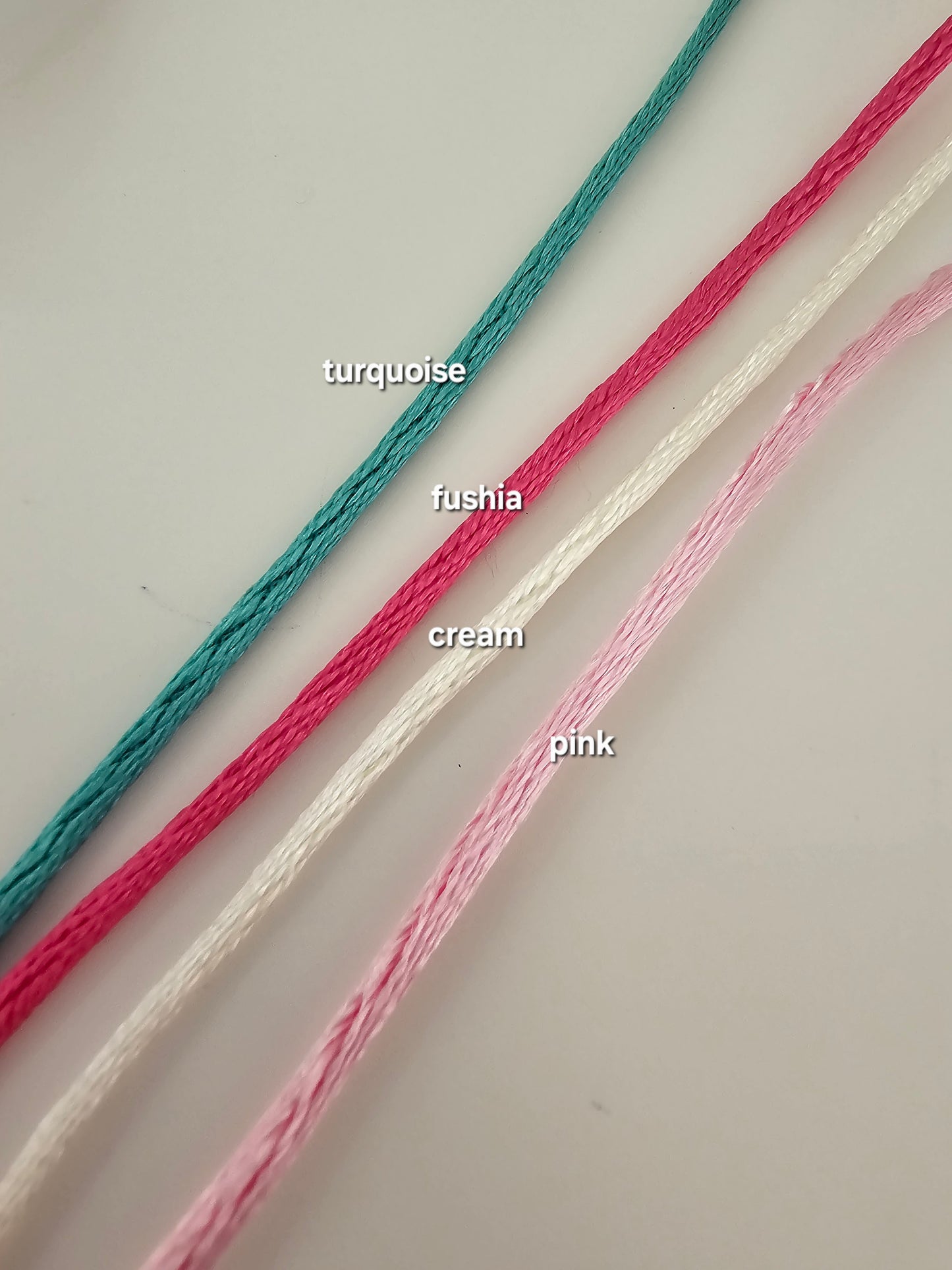 Bubble Letter - Silk Cord
