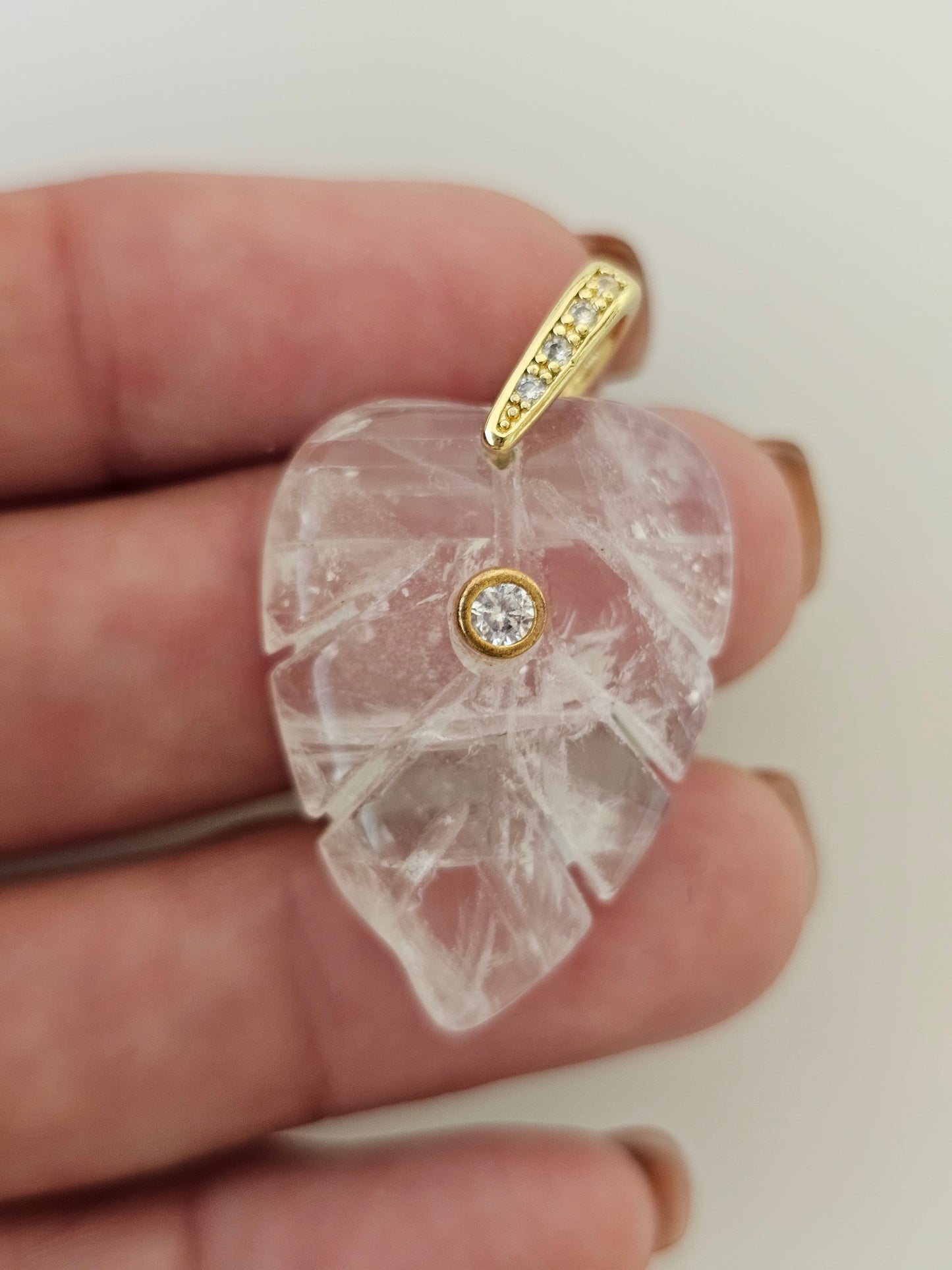 Gem Leaf Pendant