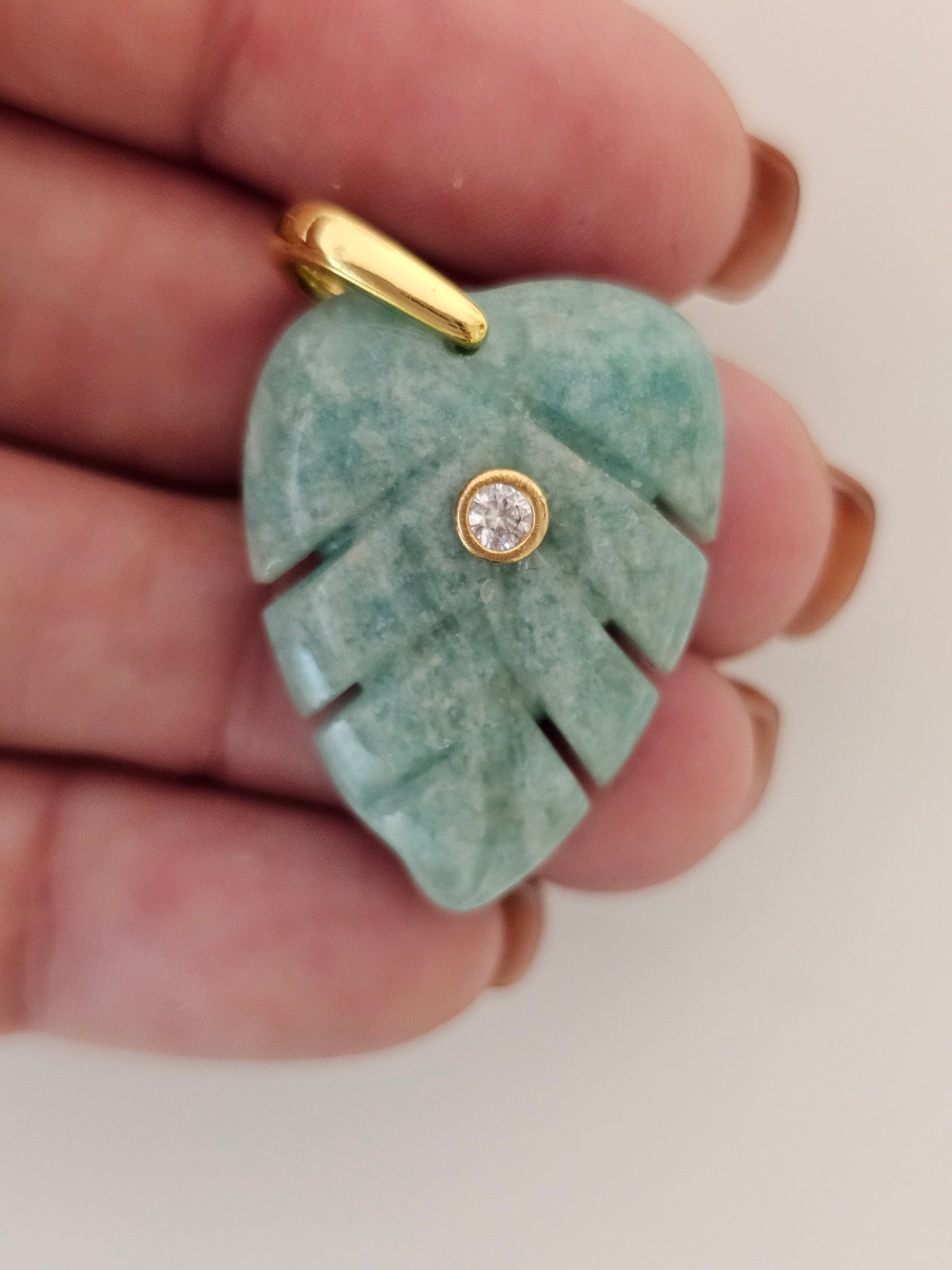 Gem Leaf Pendant