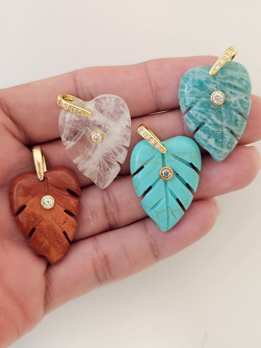 Gem Leaf Pendant