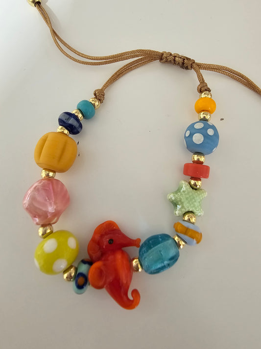 Seahorse Red Bracelet 4.0