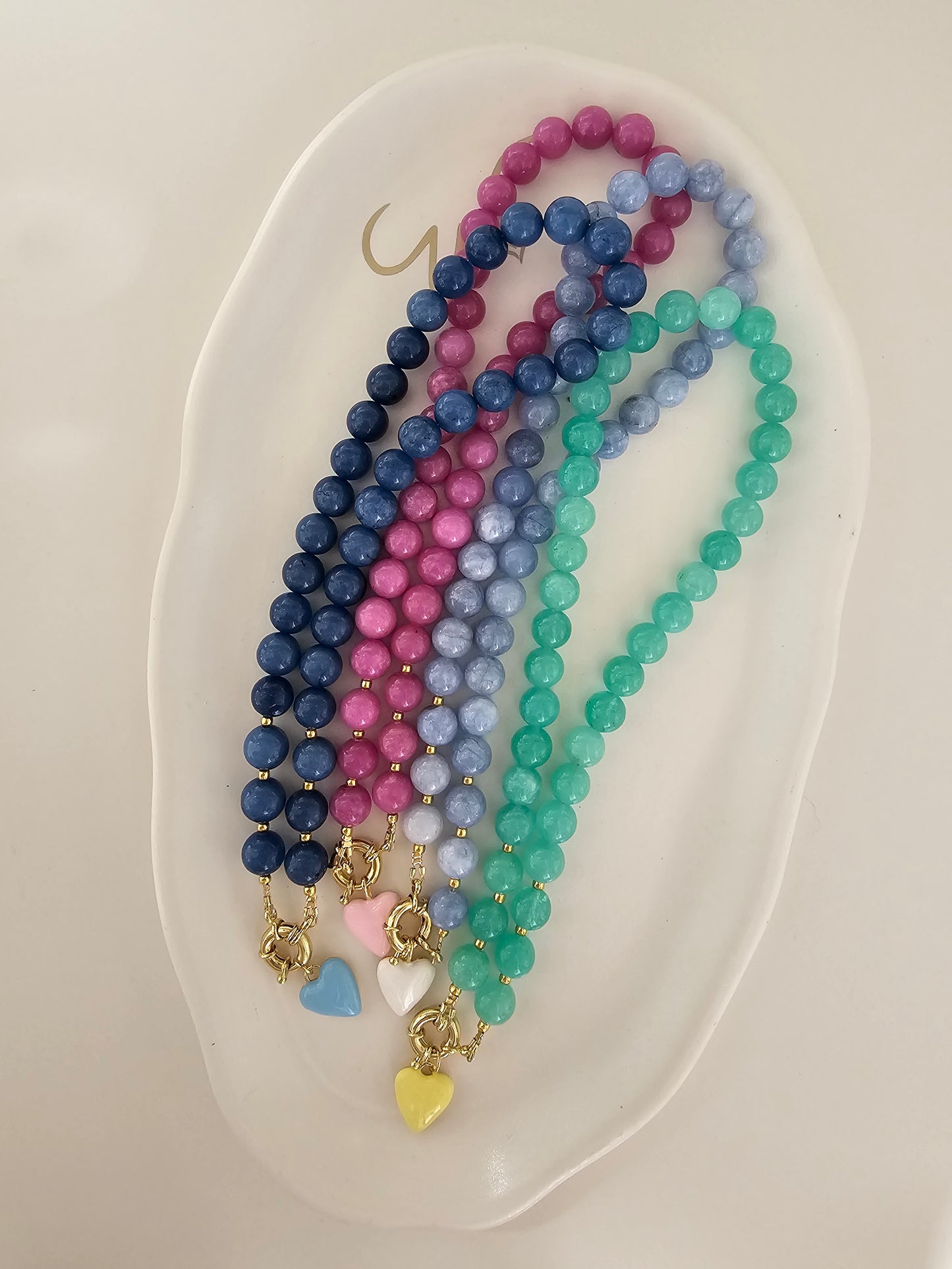 Enamel Pastel hearts
