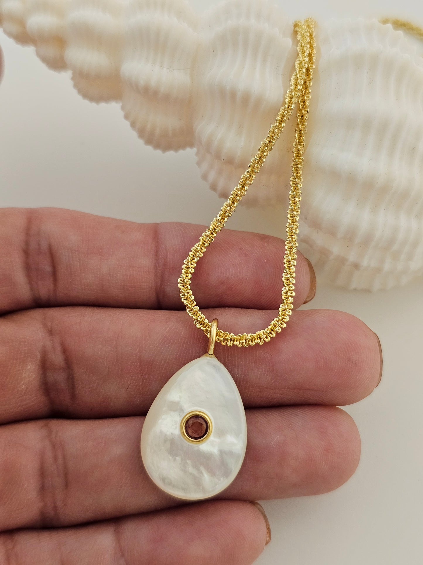 MOP Garnet Drop