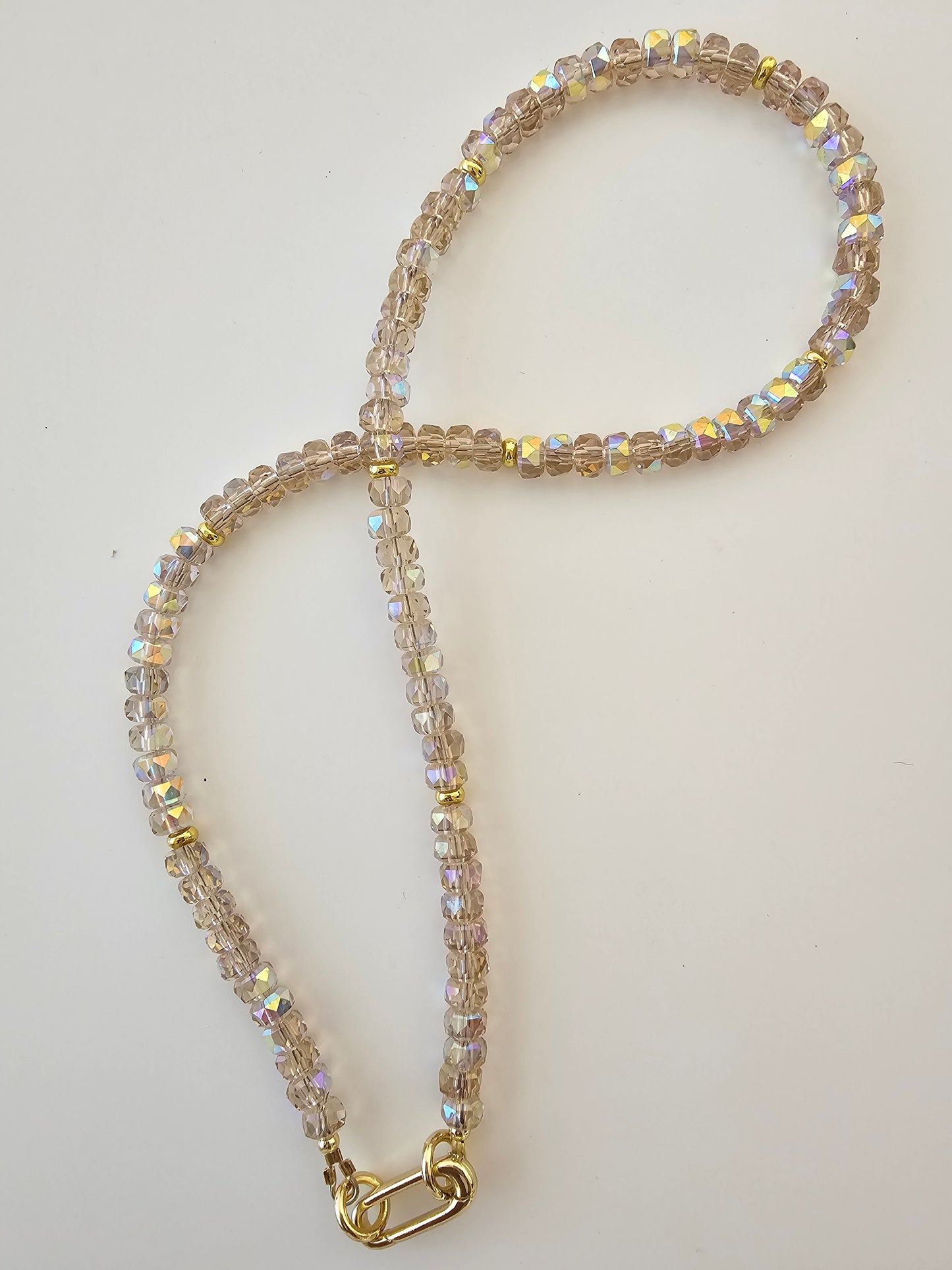 Crystal Champagne Carabiner