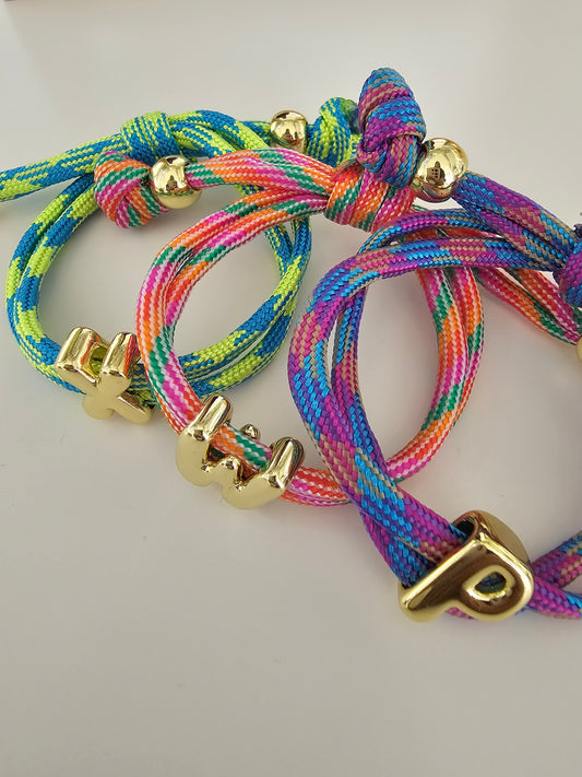 Small Bold Initial Bracelet.