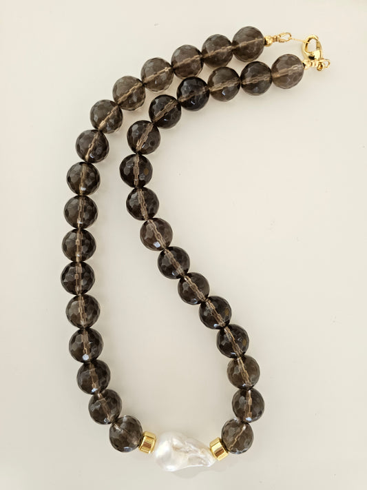 Faceted Smoky Quartz