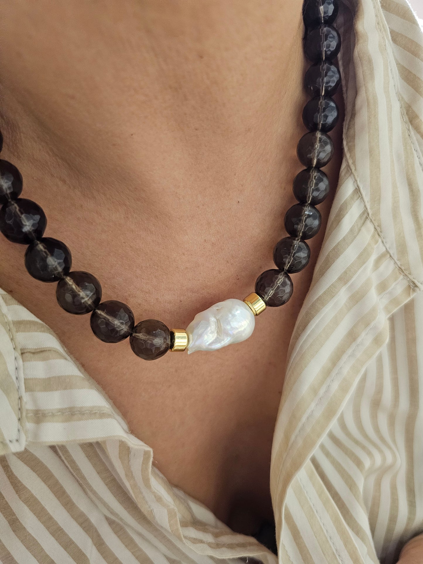 Faceted Smoky Quartz