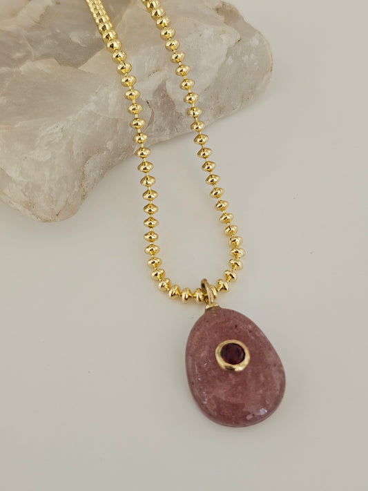 Cherry Quartz Chain