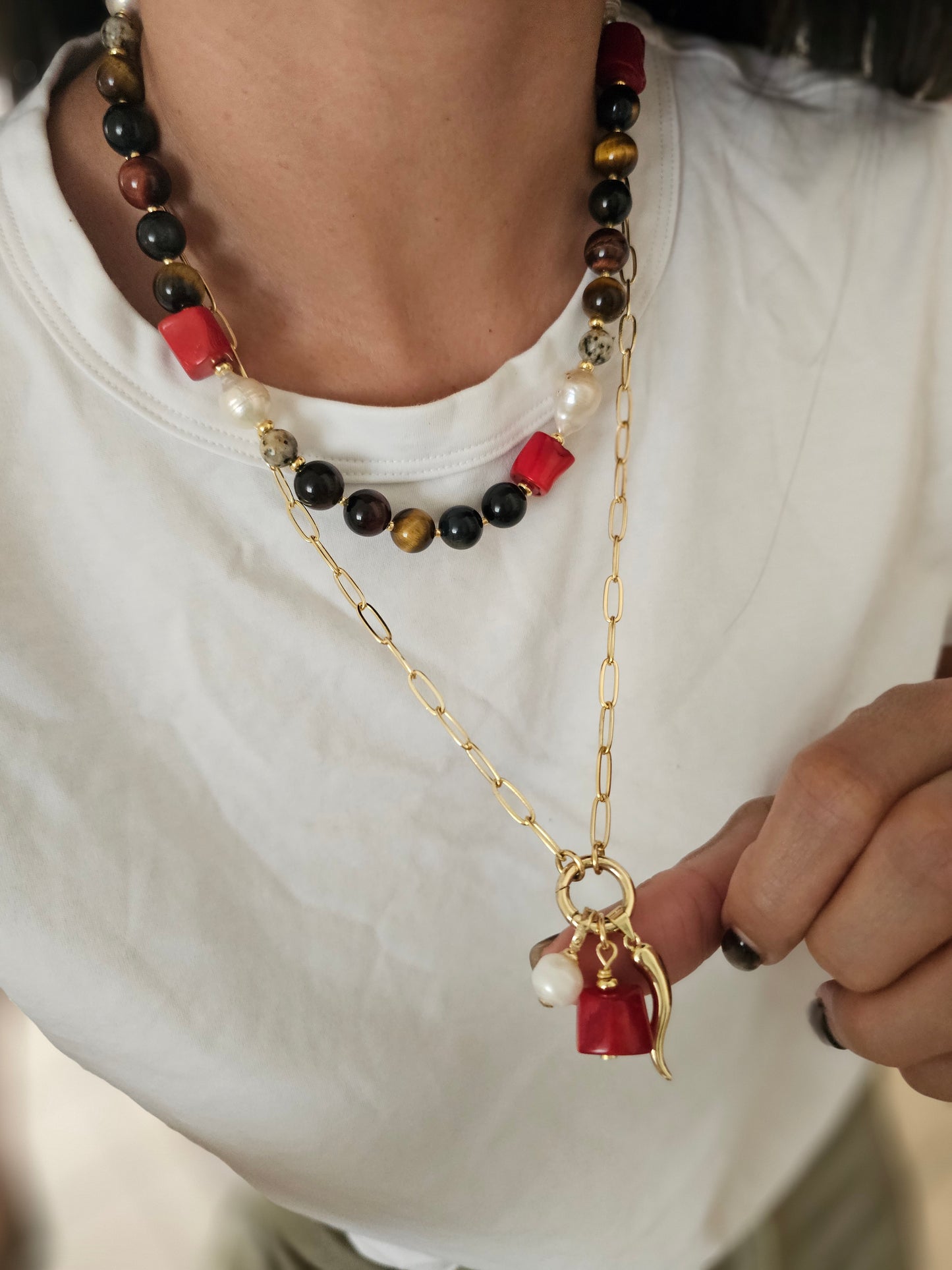 Coral pendant