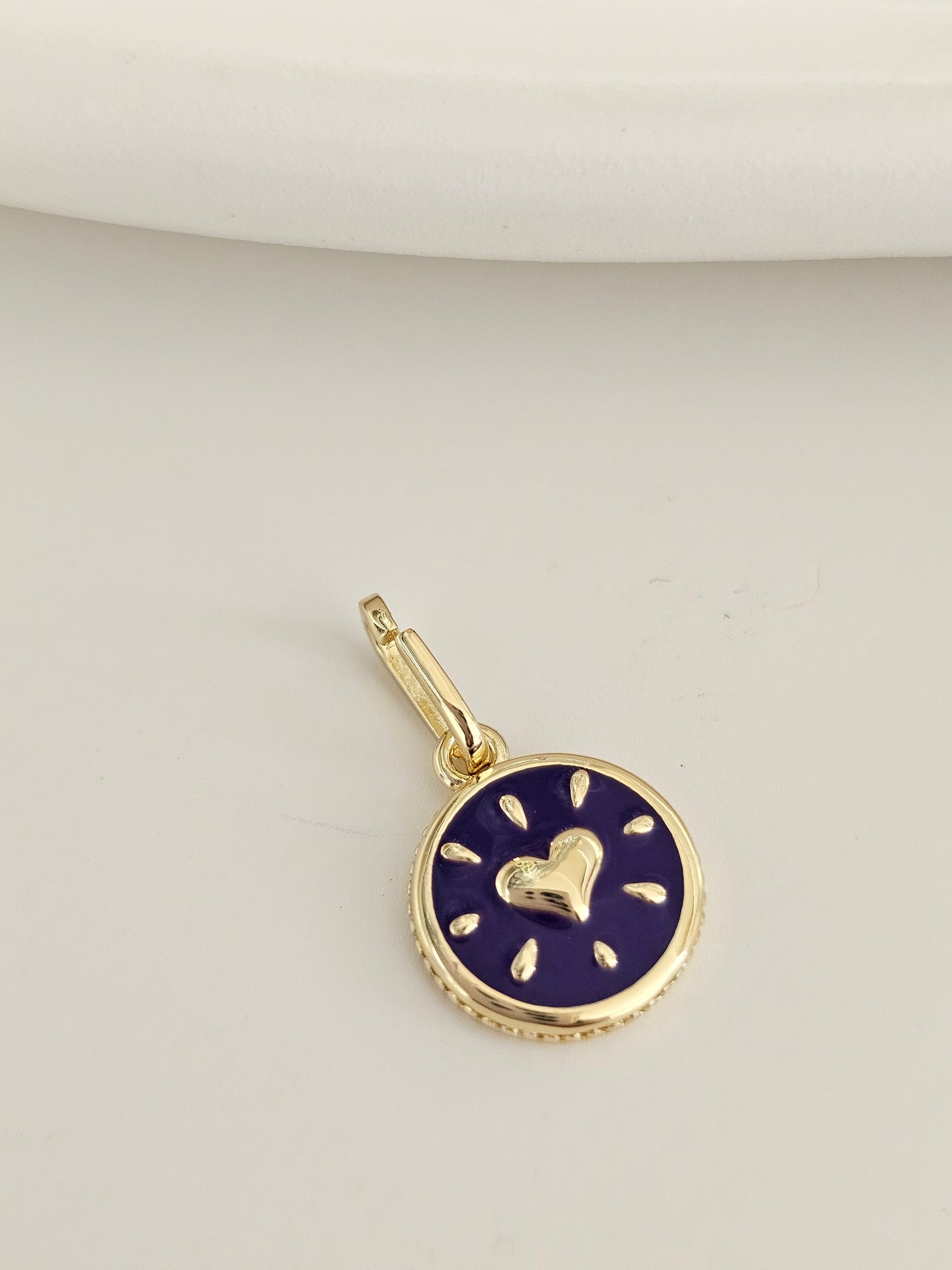 Morado Heart Charm