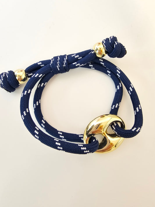 Mariner Navy Cord Bracelet