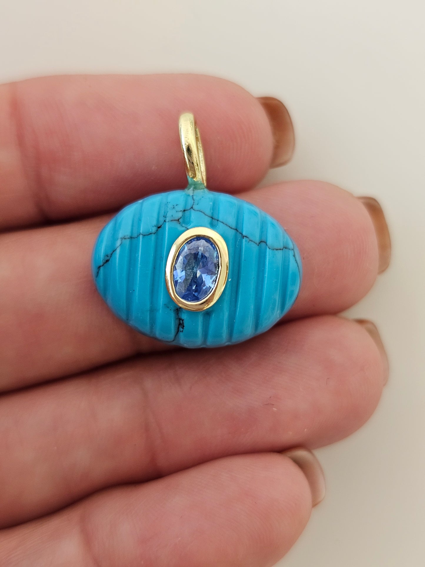 Texture Gem Pendant