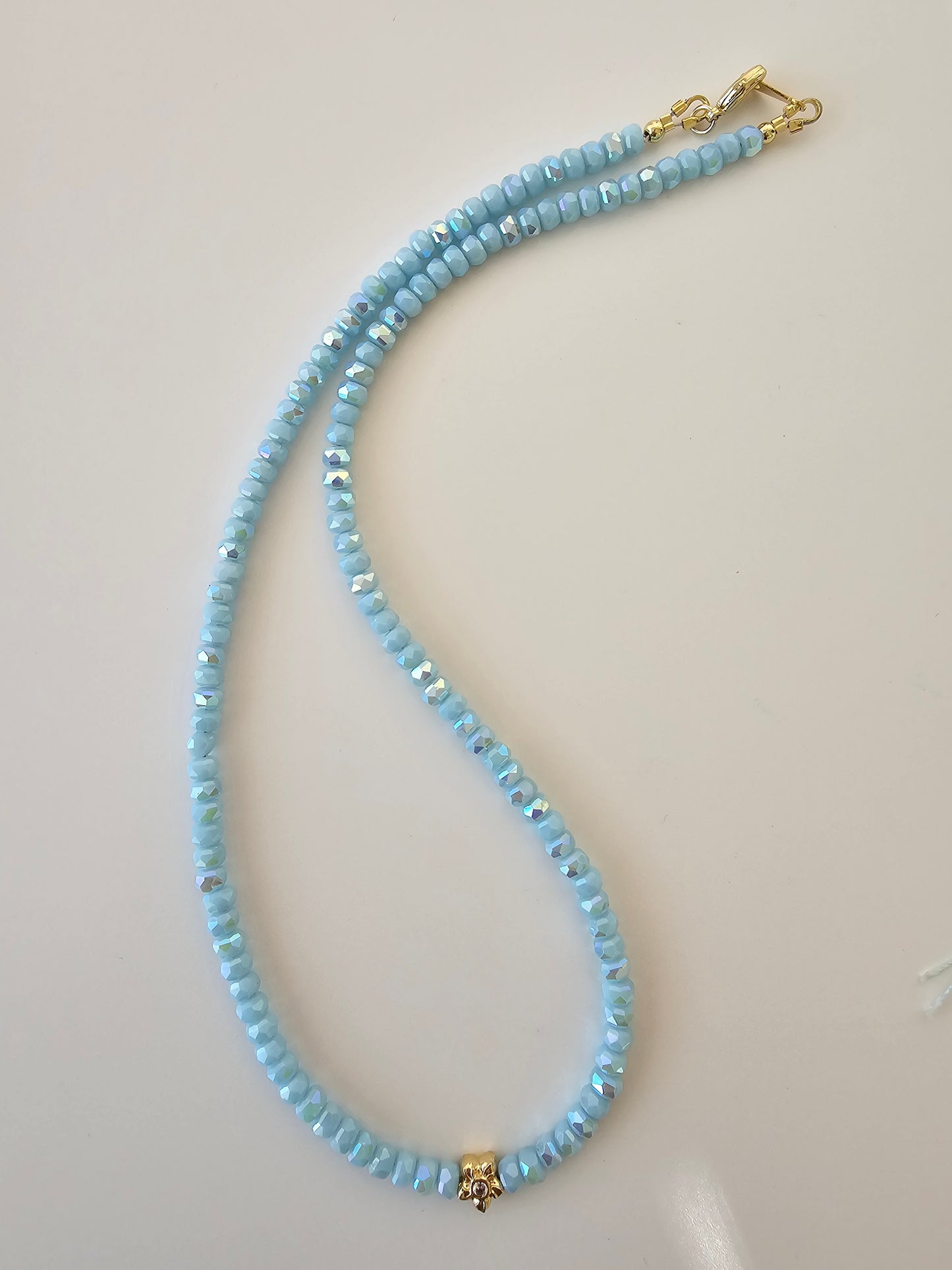 Crystal Sky Blue Flower Zircon